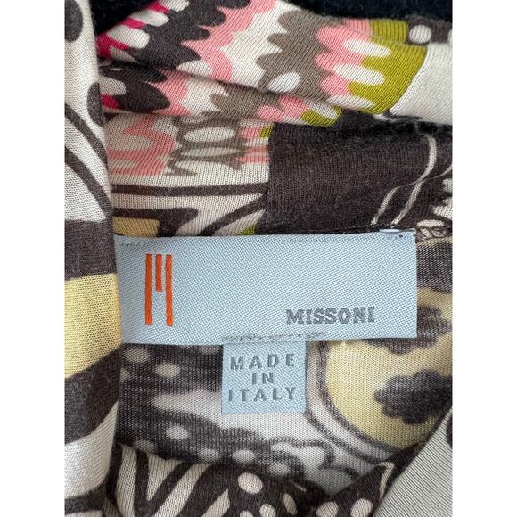 Missoni Multi-color Patterned Bell Sleeve Dress Groovy Funky Psychedelic 6 - Picture 9 of 10